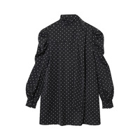 Stylish polka dot print scarf dress - Thumbnail 4