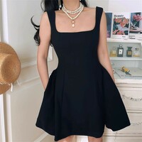 Off-the-shoulder red New Year's Eve elegant slip dress - Thumbnail 3