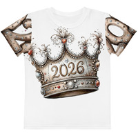 Happy New Year 2026 Kids cotton crew neck t-shirt - Thumbnail 1