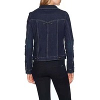 Women Short Denim Jacket - Thumbnail 3