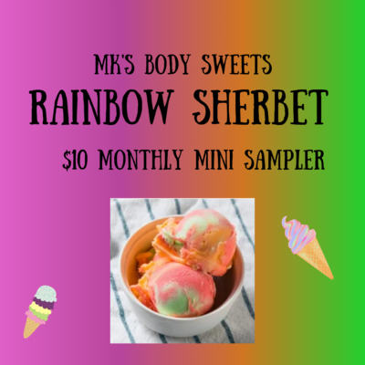 Rainbow sherbet mini wax sampler 