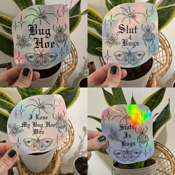 Bug hoe stickers 