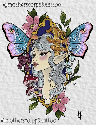 Fae queen art print 