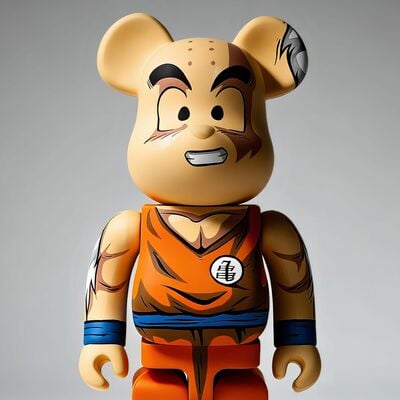 Custom bearbrick 400% by dhani barragan "krillin"  - Thumbnail 1