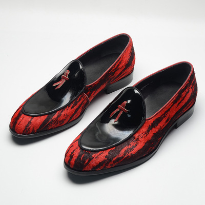 Men's handcrafted high-quality business casual top-layer cowhide leather loafers - Thumbnail 5