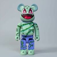 Custom Bearbrick 400% by Rebeca Khamlichi "Bulbasaur"  - Thumbnail 1