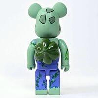 Custom Bearbrick 400% by Rebeca Khamlichi "Bulbasaur"  - Thumbnail 4