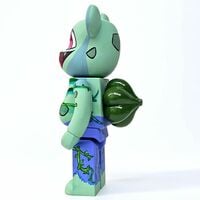 Custom Bearbrick 400% by Rebeca Khamlichi "Bulbasaur"  - Thumbnail 5