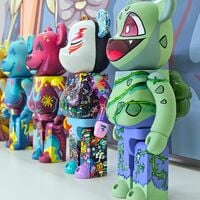 Custom Bearbrick 400% by Rebeca Khamlichi "Bulbasaur"  - Thumbnail 2