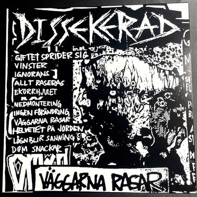 Dissekerad - väggarna rasar lp - Thumbnail 1