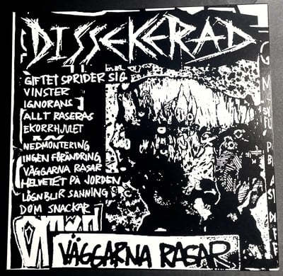 DISSEKERAD - VÄGGARNA RASAR LP