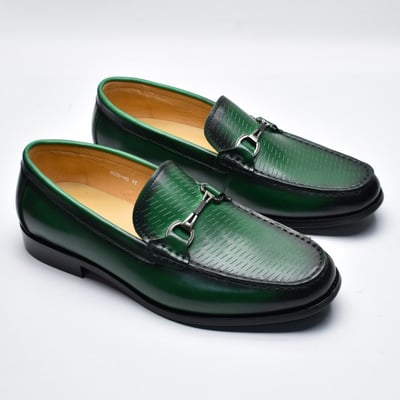 Hand-rubbed top layer cowhide men's loafers 