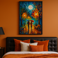 Moonlit Stroll - Romantic Rain Walk Under Autumn Glow - Thumbnail 3