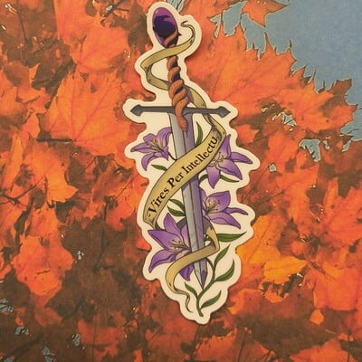 Lily's dagger sticker 