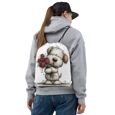Rose Drawstring bag