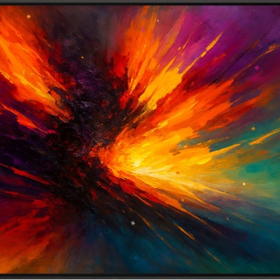 Vortex of light - abstract firestorm in motion