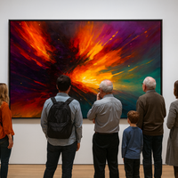 Vortex of Light - Abstract Firestorm in Motion - Thumbnail 1
