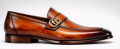 Crafted Leather Mens Designer Classic Luxury Brown Shaded Leather Moccasin Loafers Dress Shoes