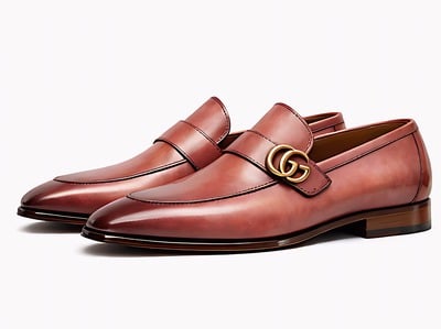 Crafted Leather Mens Designer Classic Luxury Pink Leather Moccasin Loafers Dress Shoes