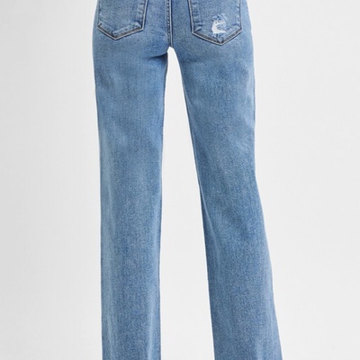 Risen high rise straight jean
