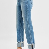Risen High Rise Crop Straight Jean - Thumbnail 2