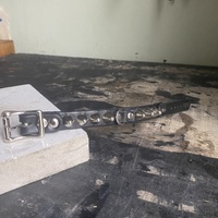 Premade Tall British Stud & D-Ring Wristband - Thumbnail 8