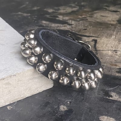 Premade 2-row Bullet Stud Wristband