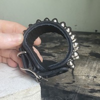 Premade 2-row Bullet Stud Wristband - Thumbnail 3