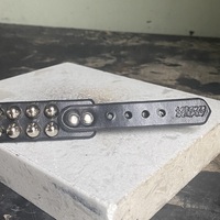 Premade 2-row Bullet Stud Wristband - Thumbnail 7