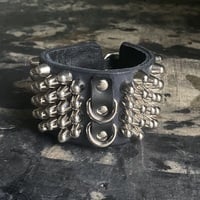 Premade D-Rings 5-4-5 short British studs Cuff - Thumbnail 4