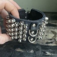 Premade D-Rings 5-4-5 short British studs Cuff - Thumbnail 5