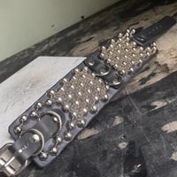 Premade D-Rings 5-4-5 short British studs Cuff - Thumbnail 9