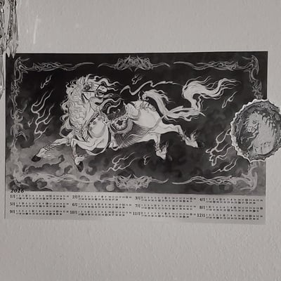 2026 Horse Calendar+Sticker
