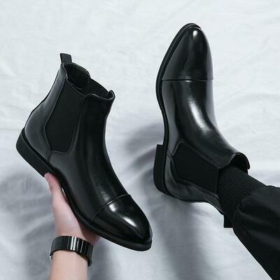 Stylish men's chelsea boots 2 colors