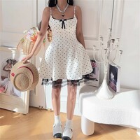 Sexy princess-style dress with lace and polka dot details. - Thumbnail 2