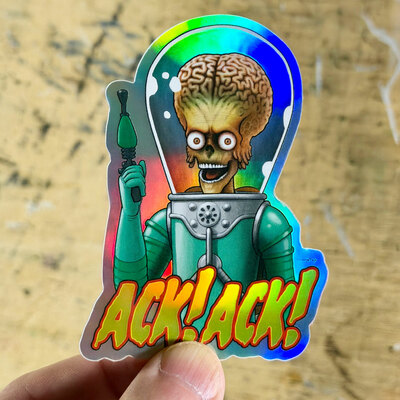 Mars attacks sticker