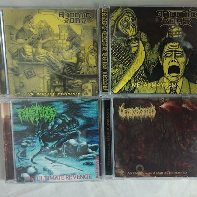 Atomic roar, comatose, deconsecrated cds