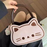 Adorable Cat Hand Bag Crossbody Bag - Thumbnail 4