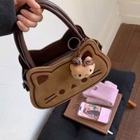 Adorable Cat Hand Bag Crossbody Bag - Thumbnail 6