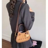 Adorable Cat Hand Bag Crossbody Bag - Thumbnail 7