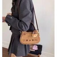 Adorable Cat Hand Bag Crossbody Bag - Thumbnail 8