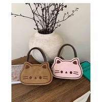 Adorable Cat Hand Bag Crossbody Bag - Thumbnail 9