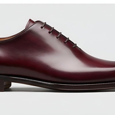 Crafted leather mens designer classic luxury wholecut burgundy patina leather dress lace up shoes