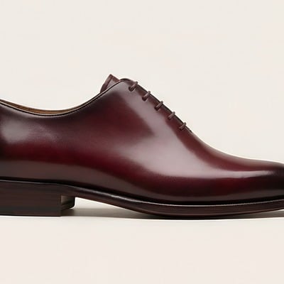Crafted leather mens designer classic luxury wholecut burgundy patina leather dress lace up shoes