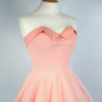 Cute Homecoming Dress Strapless Birthday Dress A-line Sweetheart Satin Pink Prom Dresses,1175 - Thumbnail 1