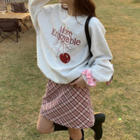 More Enjoyable Cherry Printed Sweatshirt - Thumbnail 2
