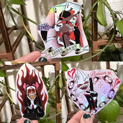 Hazbin hotel stickers