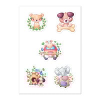 Cute Animals Sticker sheet - Thumbnail 1