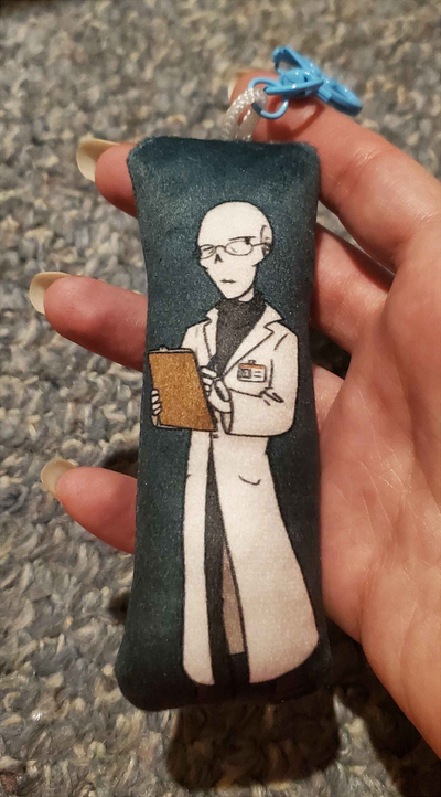 Handplates Gaster plush pillow keychain