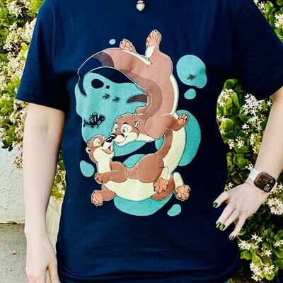 Playful otters t-shirt